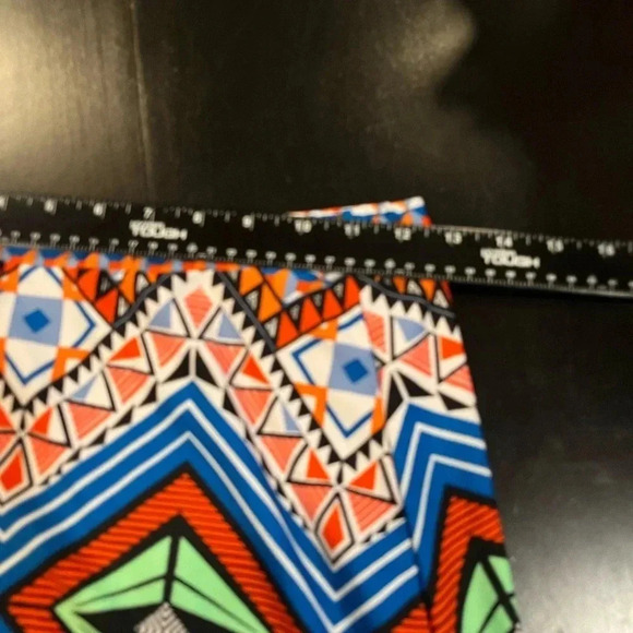 Sunny Leigh Bohemian Abstract Print Long Maxi Skirt Multicolor Womens Medium - Picture 6 of 9